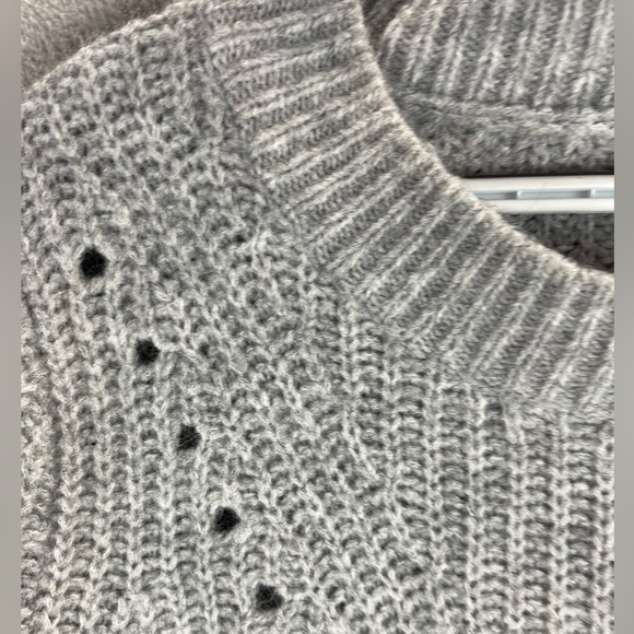 GAP XL Extra Large Wool Blend Sweater Brushed Pointe Heather Gray - Picture 5 of 16